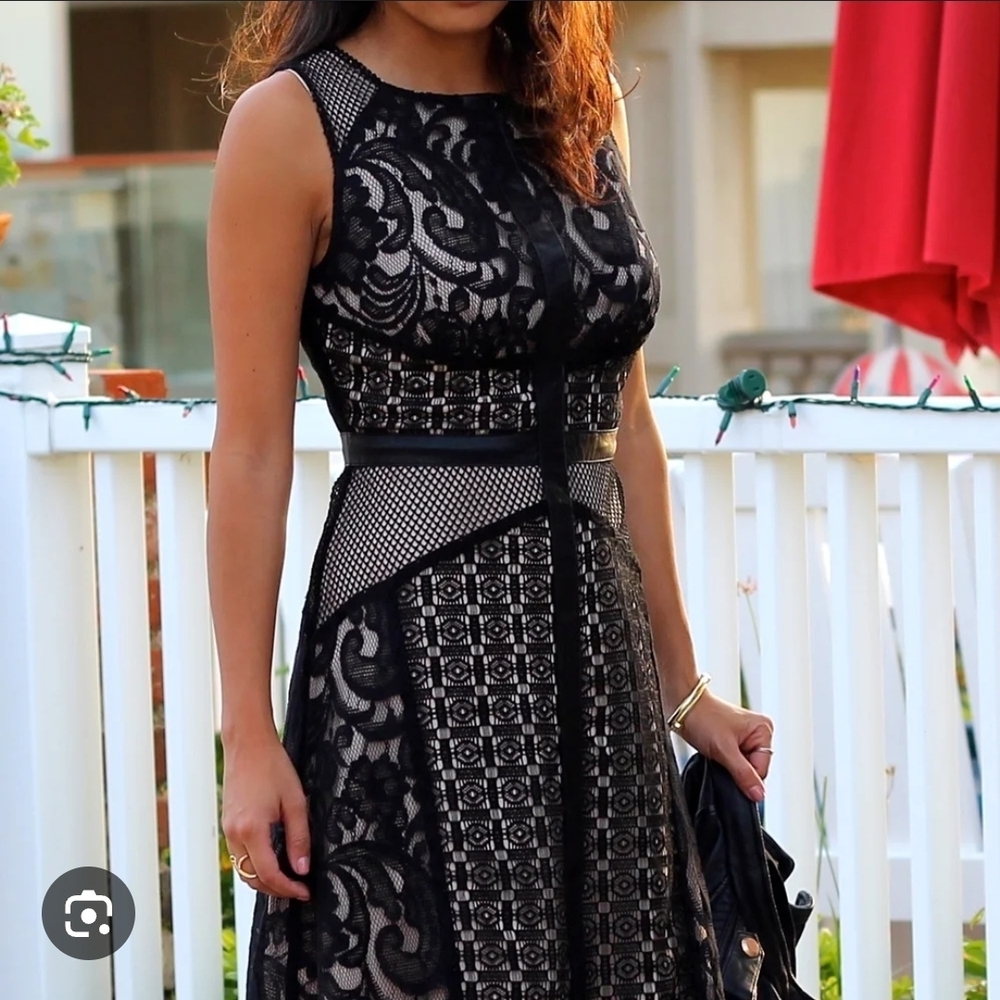 Mossimo Black Lace Midi Dress